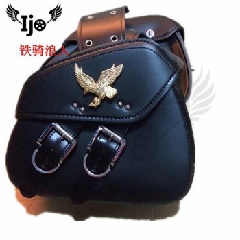 maletero moto side bag for Vespa hyosung harley softail mochila moto leather sacoche moto maletas moto saddle bag motorcycle bag