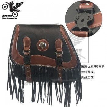 top quality leather skull universal part motorbike saddlebag for honda suzuki Kawasaki yamaha harley bags motorcycle side bag