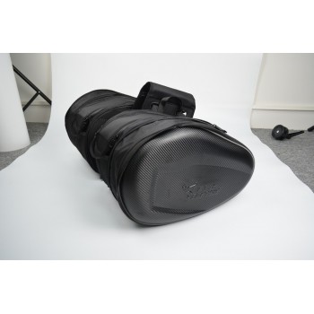 motorcycle saddle bag riding bag motorcycle general side bag back cover can be put helmet