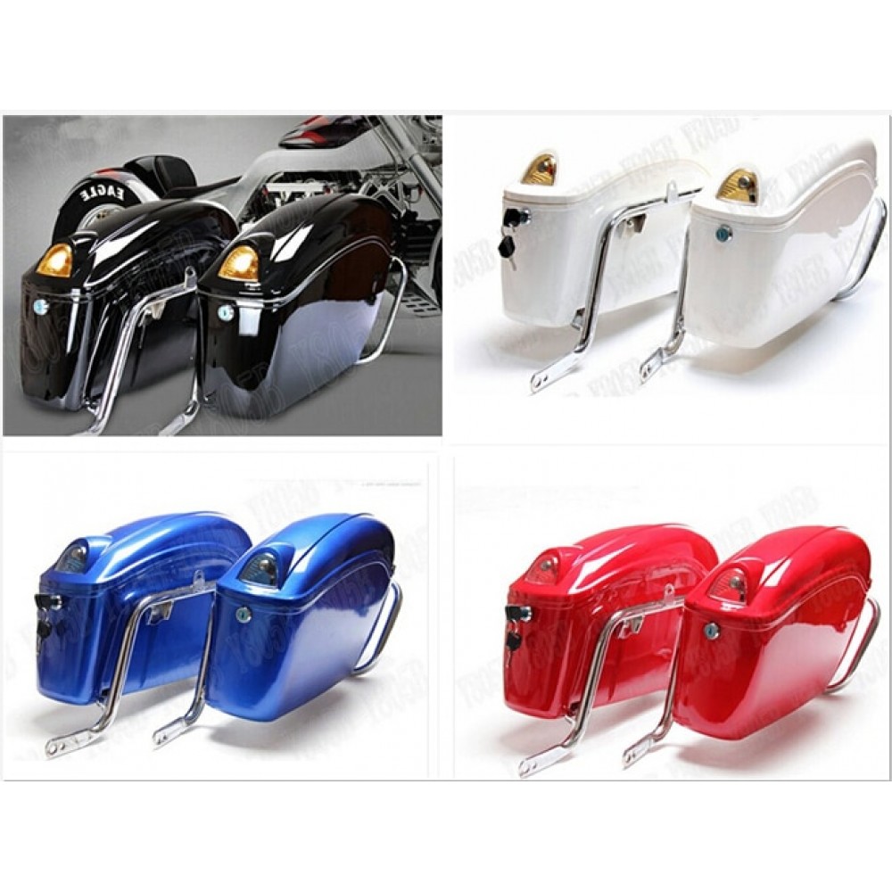 Motorcycle Hard Saddlebag Trunk Bag Luggage Tail Light Rail Bracket For Suzuki Boulevard C50 Volusia 800 C90 M109R C109 M50