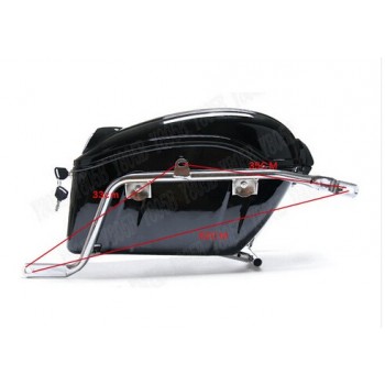 Motorcycle Hard Saddlebag Trunk Bag Luggage Tail Light Rail Bracket For Suzuki Boulevard C50 Volusia 800 C90 M109R C109 M50