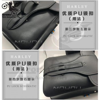 retro cafe brown black leather bags motorbike bags for vespa Harley softail sportster part moto Saddle Bags motorcycle saddlebag