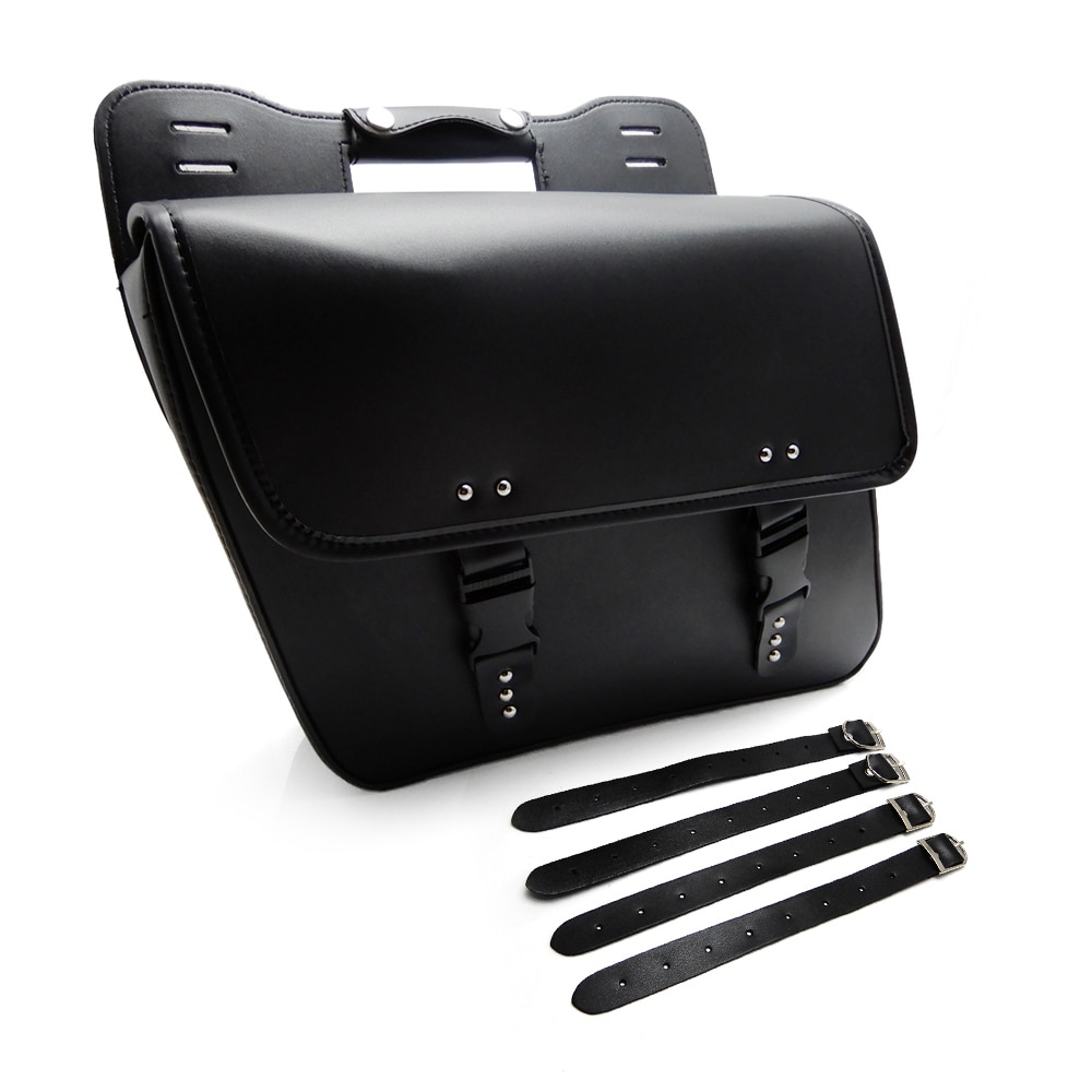 Motorcycle Saddle Bags Pu Leather Motorbike Side Tool Bag Luggage For Universal Motorcycle Bags after market