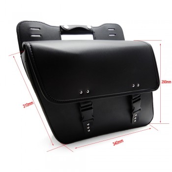 Motorcycle Saddle Bags Pu Leather Motorbike Side Tool Bag Luggage For Universal Motorcycle Bags after market