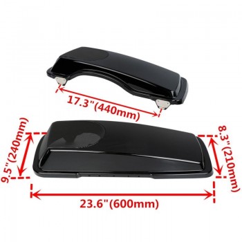 CVO Style 5x7 Speaker Saddlebag Lids For Harley Touring Road King Glide 93-2013 Electra Tour Street Glide FLH FLTR FLHX FLHR