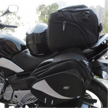 New Arrival Genuine AMU Motorcycle saddle bags Motocross Side Luggage Bag Motorbike Tail Bag Motos Rear Seat Package Bags