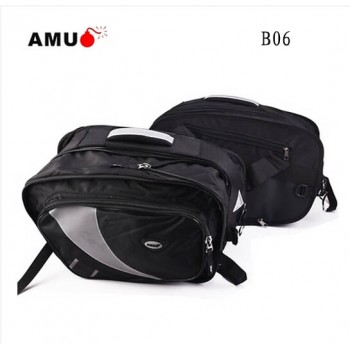New Arrival Genuine AMU Motorcycle saddle bags Motocross Side Luggage Bag Motorbike Tail Bag Motos Rear Seat Package Bags