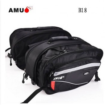 New Arrival Genuine AMU Motorcycle saddle bags Motocross Side Luggage Bag Motorbike Tail Bag Motos Rear Seat Package Bags