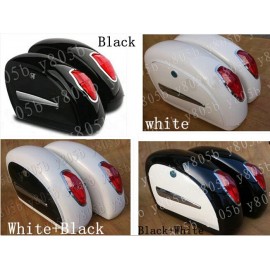 Touring Cruiser Hard Saddlebags Trunk Lights Luggage w/ Mounting For Honda Shadow Spirit Sabre Aero ACE Steed VLX 400 600 1100