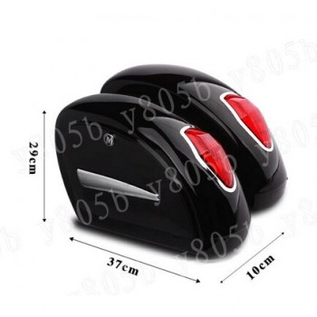 Touring Cruiser Hard Saddlebags Trunk Lights Luggage w/ Mounting For Honda Shadow Spirit Sabre Aero ACE Steed VLX 400 600 1100