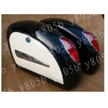 Touring Cruiser Hard Saddlebags Trunk Lights Luggage w/ Mounting For Honda Shadow Spirit Sabre Aero ACE Steed VLX 400 600 1100