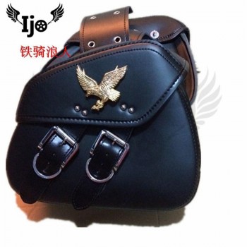 motorcycle saddlebag High-quality leather for kawasaki honda suzuki universal saddle bag tool bag side bag Dirtbike mochila moto