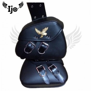 motorcycle saddlebag High-quality leather for kawasaki honda suzuki universal saddle bag tool bag side bag Dirtbike mochila moto