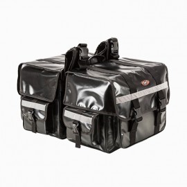 2017 NEW One Pair Motorcycle saddle bags Waterproof Plugs size 70L moto saddlebags luggage Back Motorbike seat bag