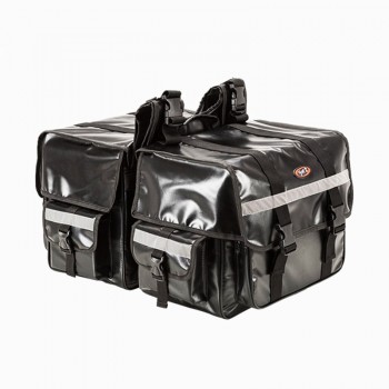 2017 NEW One Pair Motorcycle saddle bags Waterproof Plugs size 70L moto saddlebags luggage Back Motorbike seat bag