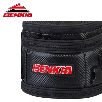 BENKIA Motorcycle Bag Saddle Bag Back Seat Luggage Bags Motorcycle Riding Travel Luggage Handbag Black Moto Bags