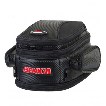 BENKIA Motorcycle Bag Saddle Bag Back Seat Luggage Bags Motorcycle Riding Travel Luggage Handbag Black Moto Bags