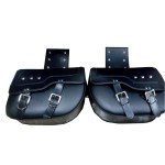 black cruise PU Leather rivet side bags scooter saddlebag motorbike bags moto Saddle Bags for harley motorcycle luggage bag