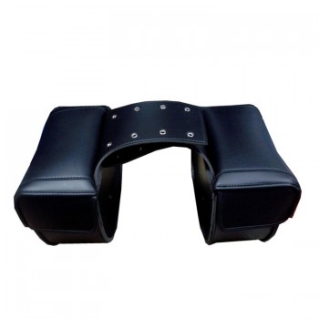 black cruise PU Leather rivet side bags scooter saddlebag motorbike bags moto Saddle Bags for harley motorcycle luggage bag