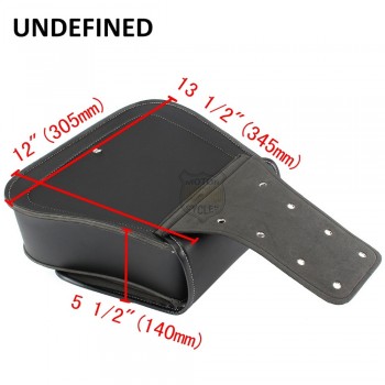 Motocross Leather Skull Side Saddle Storage Bags Tool Luggage Pannier Chopper Bobber Motorcycle For Harley Sportster UNDEFINED