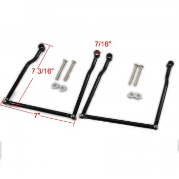 Motorcycle Black Saddle bag Support Bars Mounts Bracket For Kawasaki Honda Yamaha Suzuki Harley