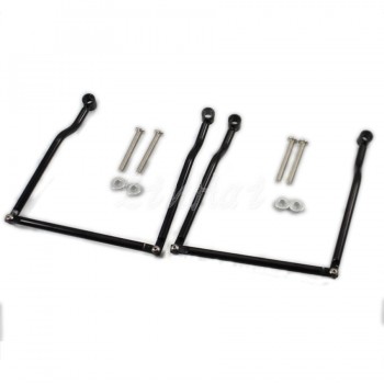 Motorcycle Black Saddle bag Support Bars Mounts Bracket For Kawasaki Honda Yamaha Suzuki Harley