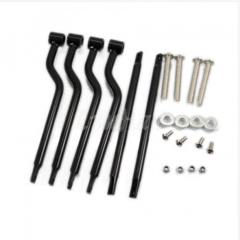 Motorcycle Black Saddle bag Support Bars Mounts Bracket For Kawasaki Honda Yamaha Suzuki Harley