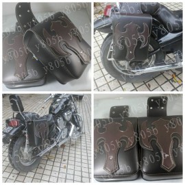 Motorcycle Side Bag Saddle Bags For Harley Davidson Sportster XL883 1200 Dyna Wide Glide Bobber Road Kings Electra Glide Softail