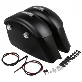 Motorcycle Matte Black Saddlebag Audio Lid Electronic Latch For Indian Chieftain Dark Horse Roadmaster  2014 2018 2016 2015 2017