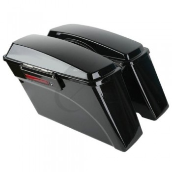New Vivid Hard Saddle Bags W/ Lid Latch Keys For Harley Softail DYNA Sportster Touring Models 94-13 Road King FLHR Street Glide