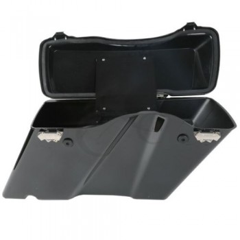 New Vivid Hard Saddle Bags W/ Lid Latch Keys For Harley Softail DYNA Sportster Touring Models 94-13 Road King FLHR Street Glide