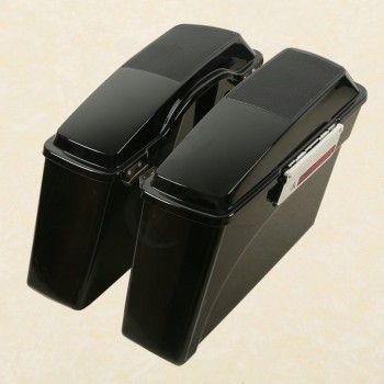 Hard Saddle bags Saddlebags amp;Speaker Lids For Harley Road King Glide Ultra 94-13 Sportster Dyna Softail Touring FLHR FLHT FLHX