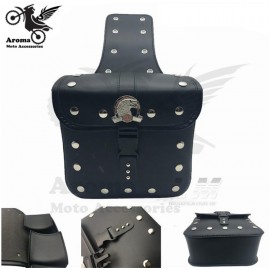 eagle badge emblem motorbike tool pouch scooter tail bag for yamaha harley rivet moto saddle bags luggage motorcycle side bag