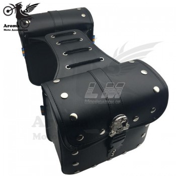 eagle badge emblem motorbike tool pouch scooter tail bag for yamaha harley rivet moto saddle bags luggage motorcycle side bag