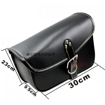 brand black PU Leather scooter side bag for harley bag motorcycle Saddle Bag for Harley Davidson XL883 1200 X48 moto luggage