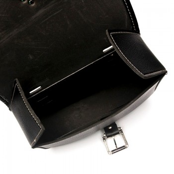 Triclicks Motorcycle PU Leather Tool Bag Left Right Luggage Bag Universal Saddlebag Saddle Bag For Harley Sportster XL 883 1200