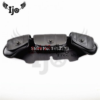 High-quality Motorcycle Bag side bag tail bag luggage saddle bag professional leather for kawasaki honda mochila moto