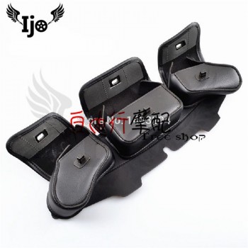 High-quality Motorcycle Bag side bag tail bag luggage saddle bag professional leather for kawasaki honda mochila moto