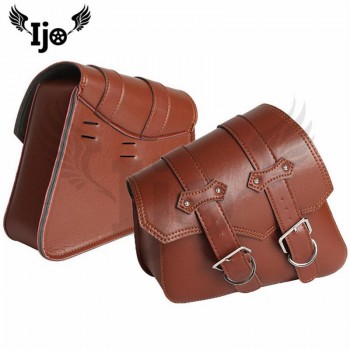 High-quality Motorcycle bag Sportster  Motorcycle Saddle Bags Pu Leather Motorbike Side Tool Bag out door Luggage