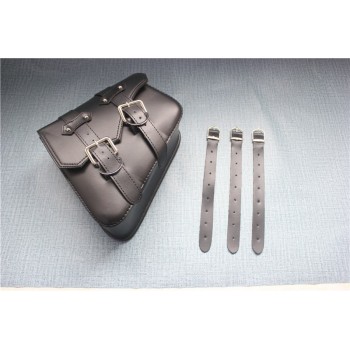 Pair New Motorcycle Left Right Saddle Side Bags Motor PU Leather Tool Bags For Universal Sportster Chopper Bike