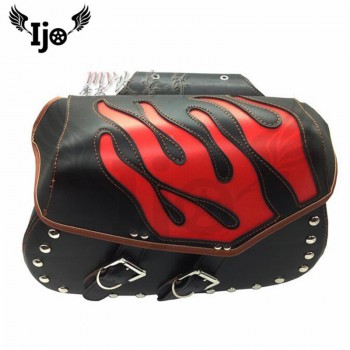 Motorcycle side bag general bag side box hanging box saddle bag professional leather for kawasaki honda Motorcycle Bag