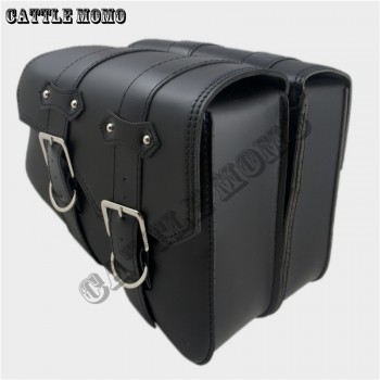 PU Leather Motorcycle Saddle Bags Side Bag Brown/Black Motor Chopper Bike Tool Bag for Sportster XL883 XL1200 Motorcycle Bags