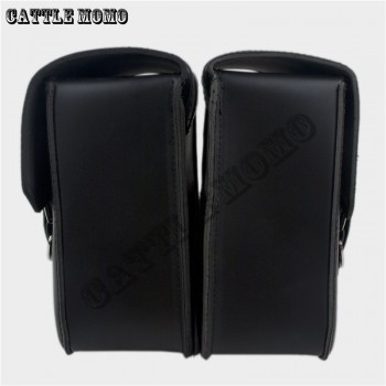 PU Leather Motorcycle Saddle Bags Side Bag Brown/Black Motor Chopper Bike Tool Bag for Sportster XL883 XL1200 Motorcycle Bags