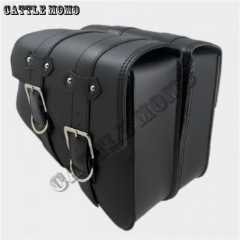 PU Leather Motorcycle Saddle Bags Side Bag Brown/Black Motor Chopper Bike Tool Bag for Sportster XL883 XL1200 Motorcycle Bags