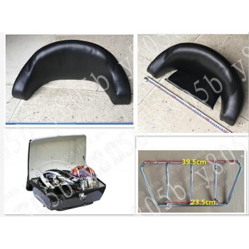 White Tail Box Luggage With Top Rack Backrest For Honda Rebel CMX 250 CA125 250 450 Gold Wing  GL1500 1800 SHADOW ACE VLX DLX