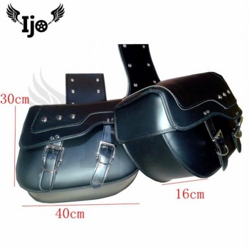 top quality PU leather mochila moto helmet bag motorcycle bag for Vespa harley softail bauletto moto sacoche moto saddle bag