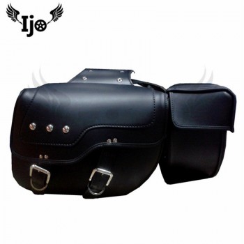 top quality PU leather mochila moto helmet bag motorcycle bag for Vespa harley softail bauletto moto sacoche moto saddle bag