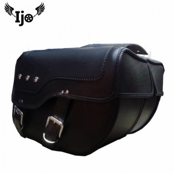 top quality PU leather mochila moto helmet bag motorcycle bag for Vespa harley softail bauletto moto sacoche moto saddle bag