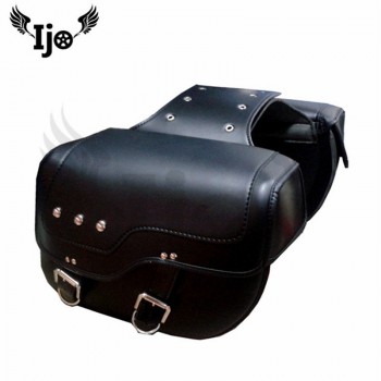 top quality PU leather mochila moto helmet bag motorcycle bag for Vespa harley softail bauletto moto sacoche moto saddle bag