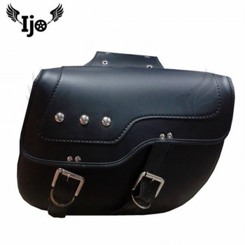top quality PU leather mochila moto helmet bag motorcycle bag for Vespa harley softail bauletto moto sacoche moto saddle bag